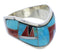 Multicolor Sterling Silver Southwest Ring Size 8-1/2 JX37804
